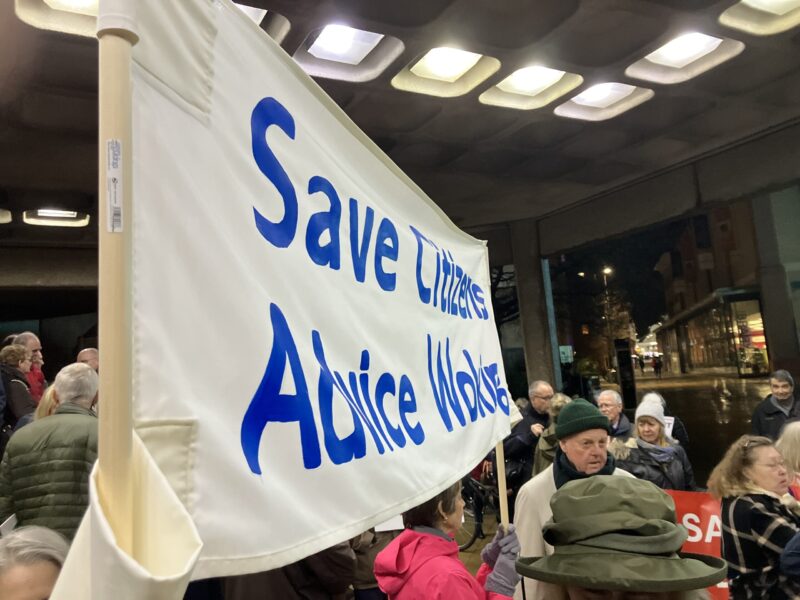 Save Woking Citizens Advice Centre banner 
